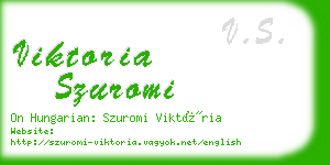 viktoria szuromi business card